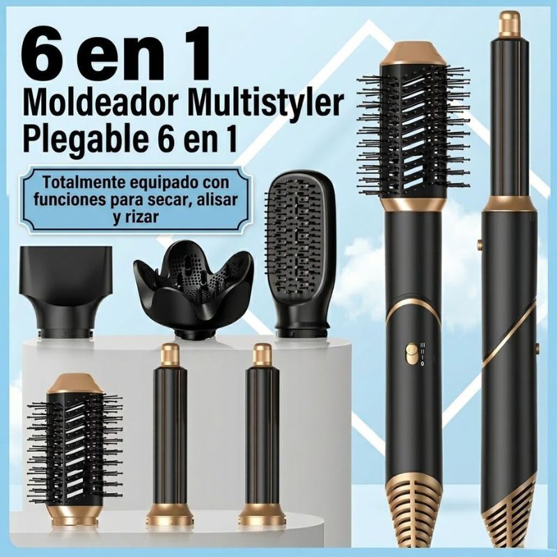Cepillo secador de pelo 6 en 1