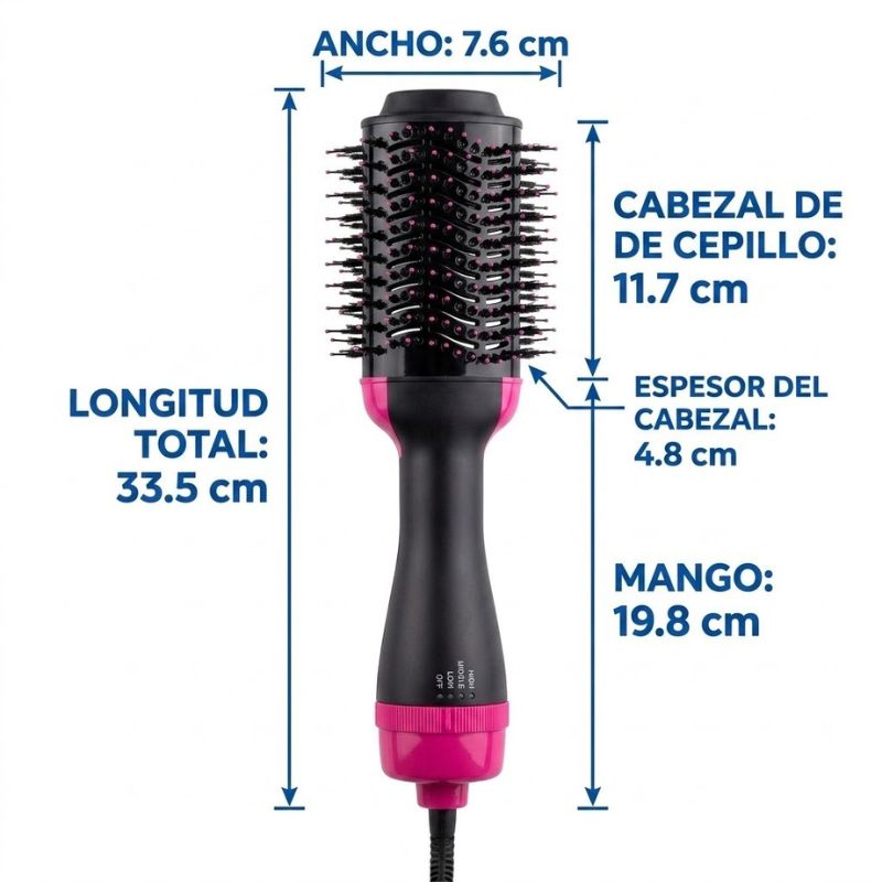 Cepillo Secador Voluminizador 3 en 1