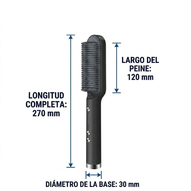 Peine alisador de pelo iónico