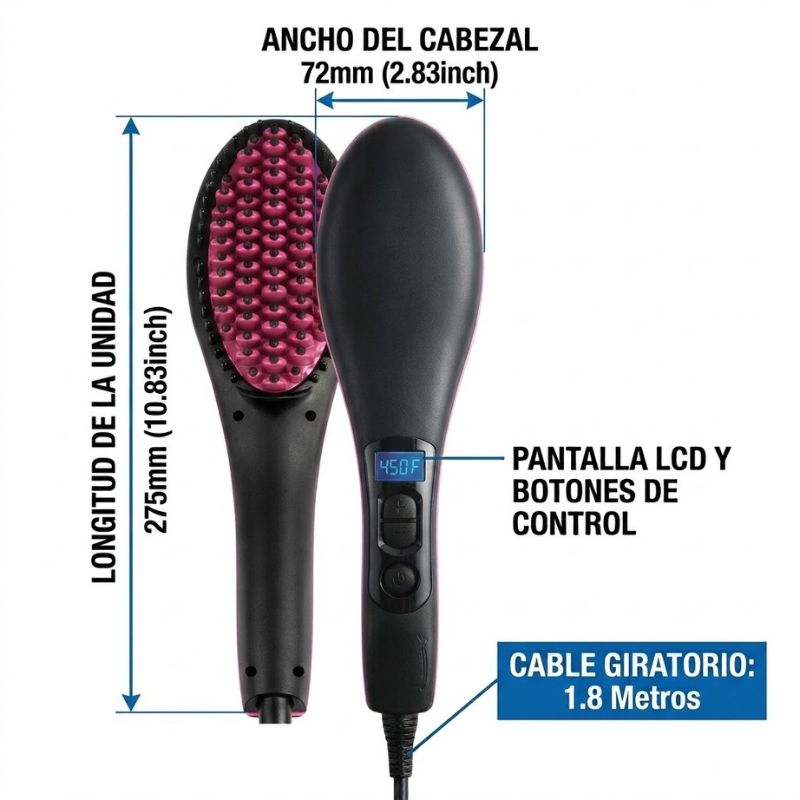Peine Alisador Eléctrico de Cerámica 230°C
